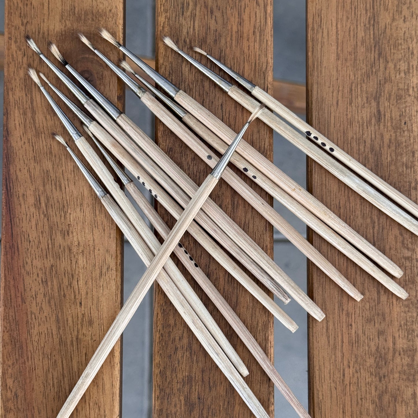 miniature curved brush printing Miniature set of 12 pcs - SOCO Store Fujairah