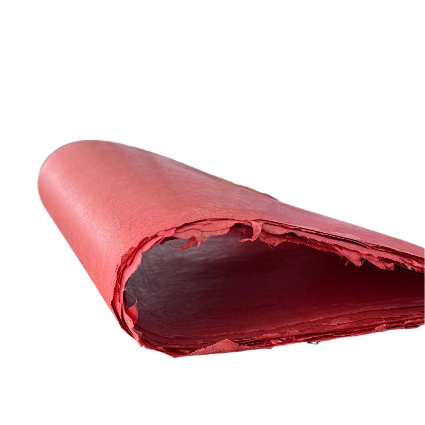 Red /Madder - Traditional Islamic paper from North India made from sunn hemp fibre - SOCO Store Fujairah