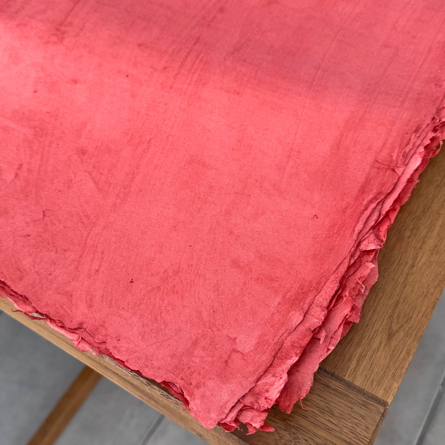 Red /Madder - Traditional Islamic paper from North India made from sunn hemp fibre - SOCO Store Fujairah