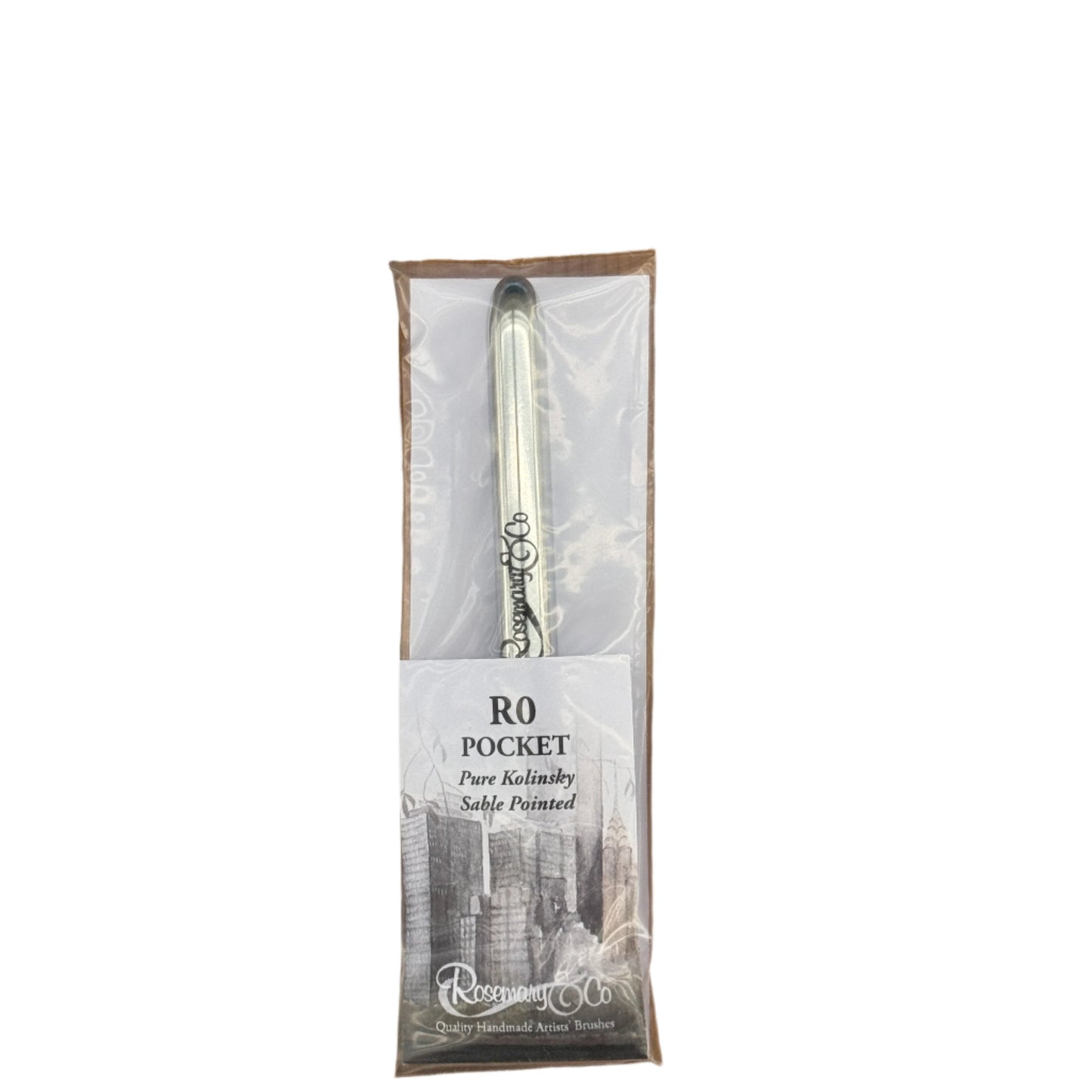 Travel Brush - R0 Pocket Pure Kolinsky Sable Pointed - Size 4 - SOCO Store Fujairah