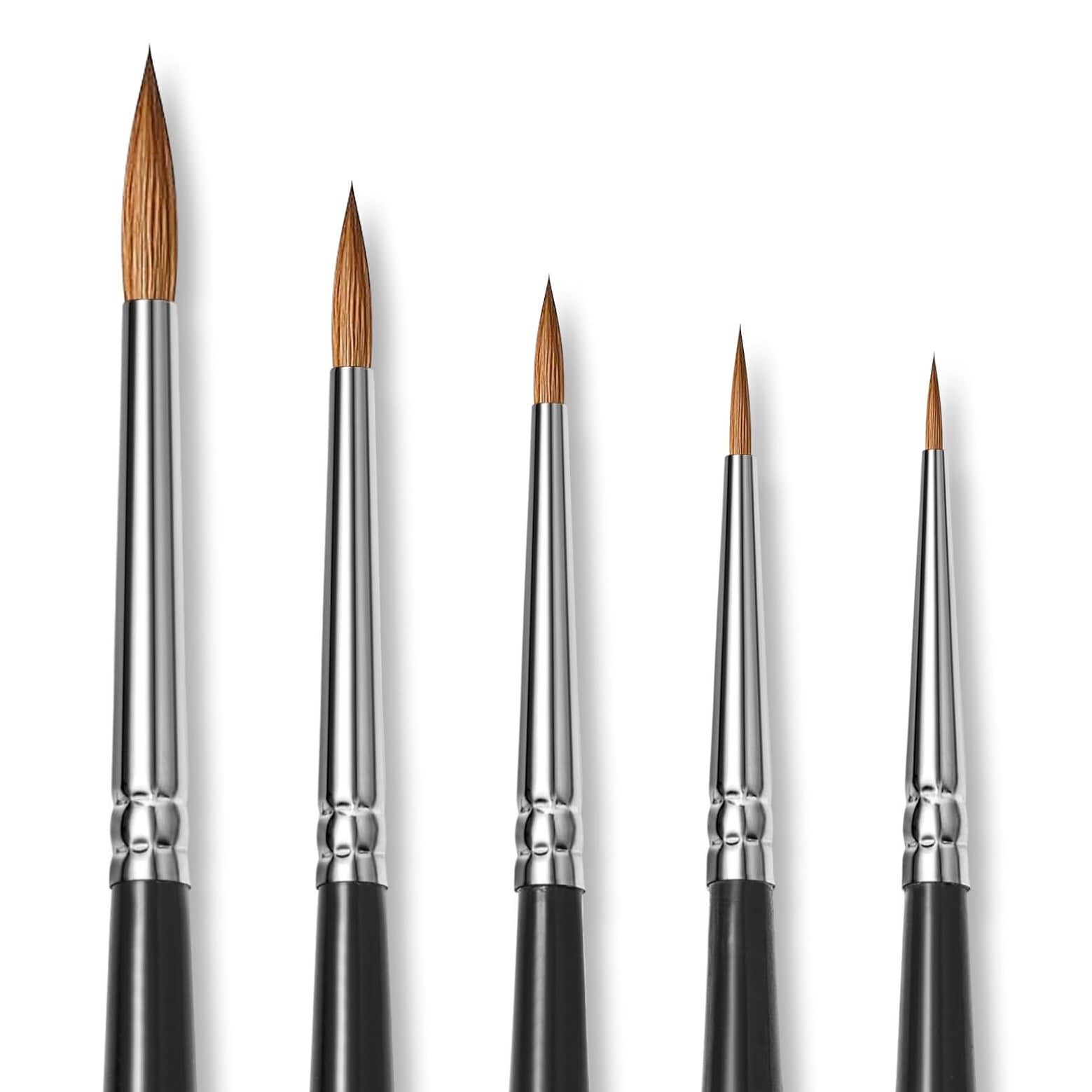 Fuumuui Professional Sable Detail Brushes (5 pcs) - SOCO Store Fujairah