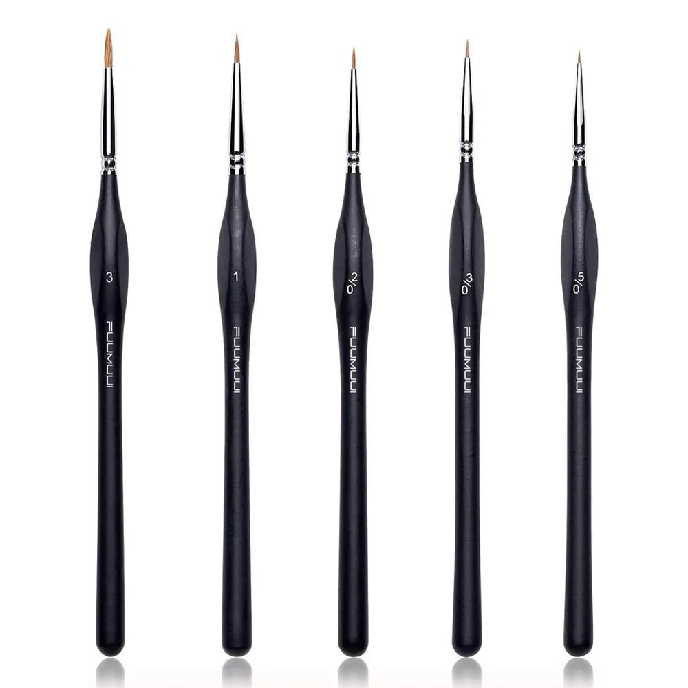 Fuumuui Professional Sable Detail Brushes (5 pcs) - SOCO Store Fujairah