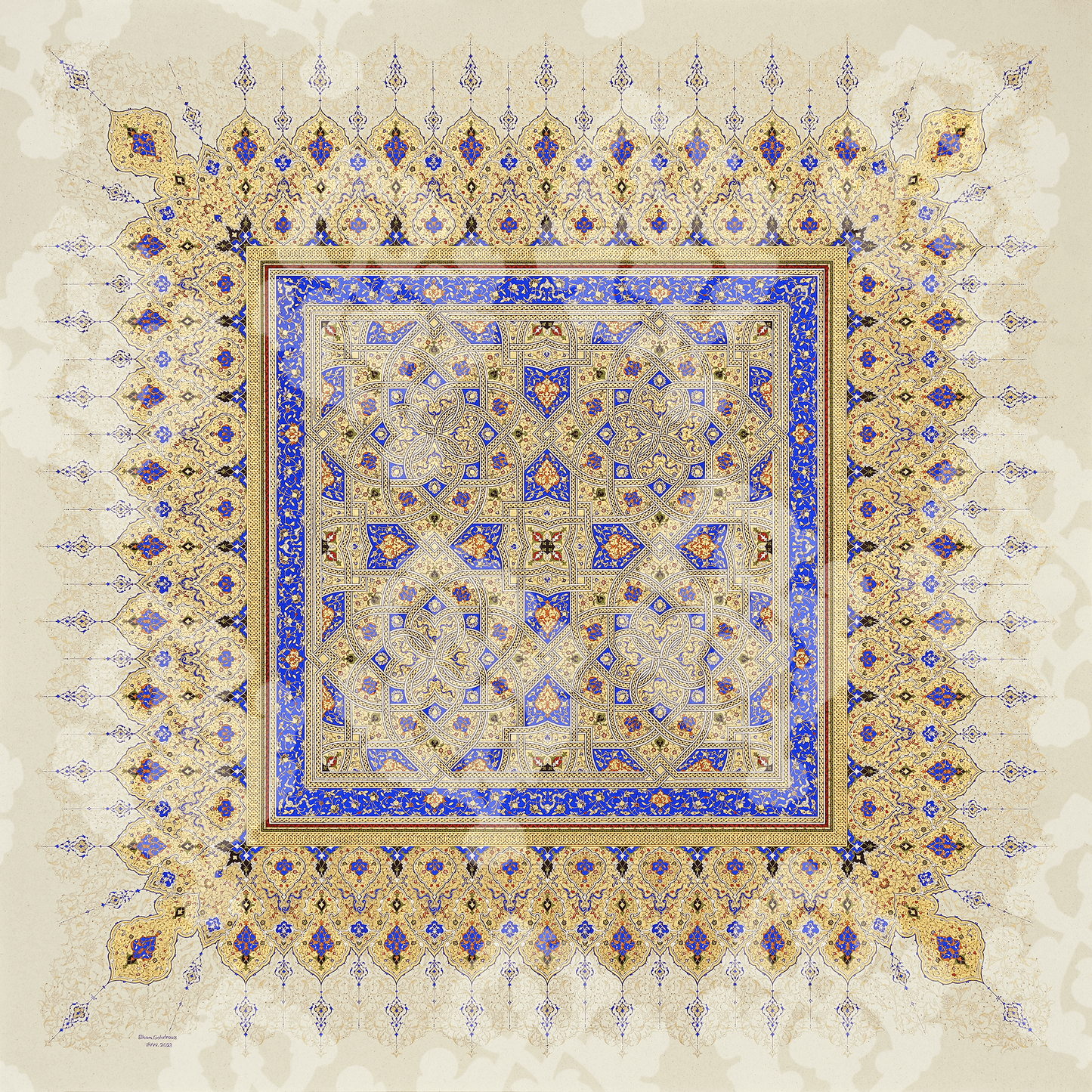 لوحة طبق الاصل من الاعمال الفائزة - صفحة مذهبة ١الفائزة بالجائزة - التشجيعية - SOCO Store Fujairah