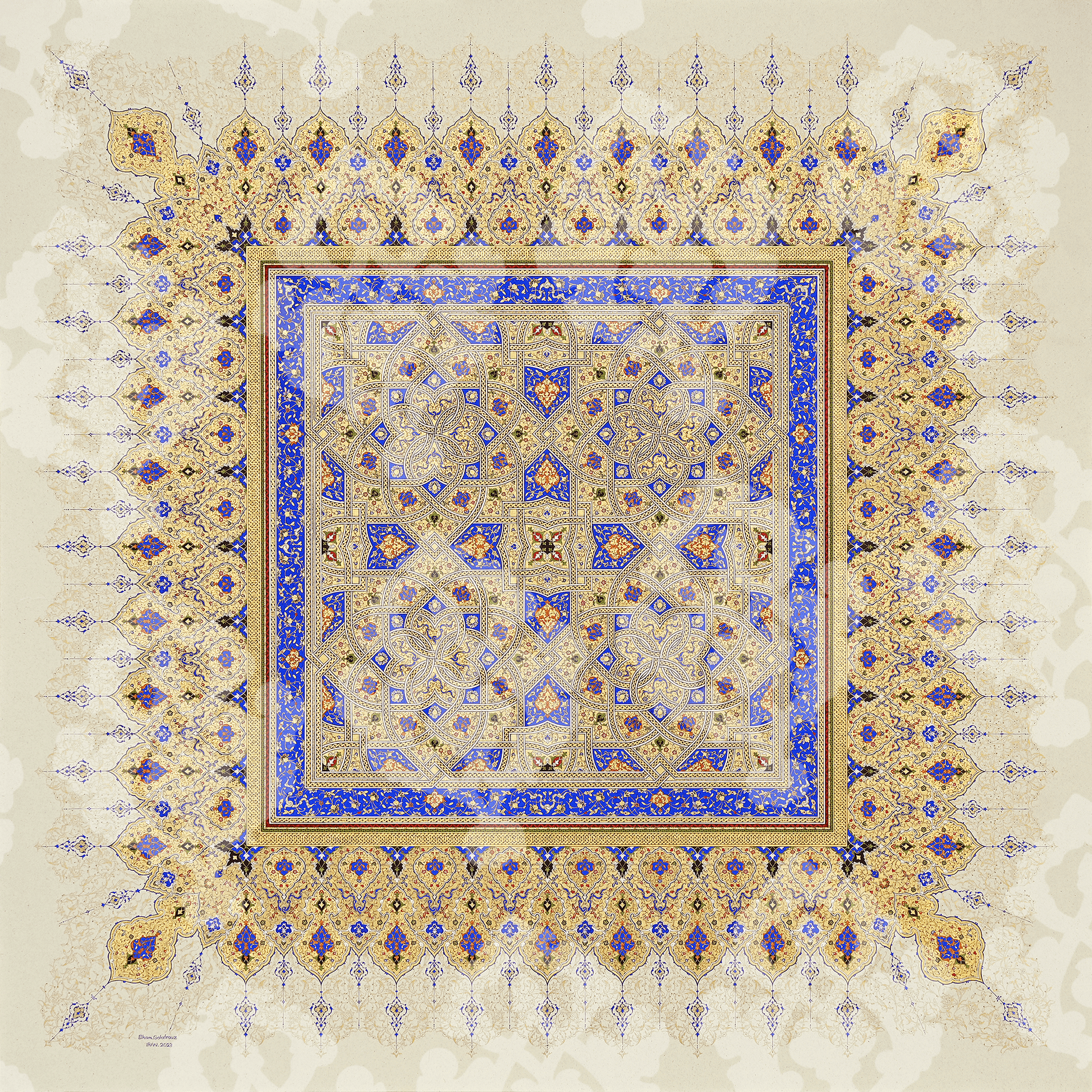 لوحة طبق الاصل من الاعمال الفائزة - صفحة مذهبة ١الفائزة بالجائزة - التشجيعية - SOCO Store Fujairah