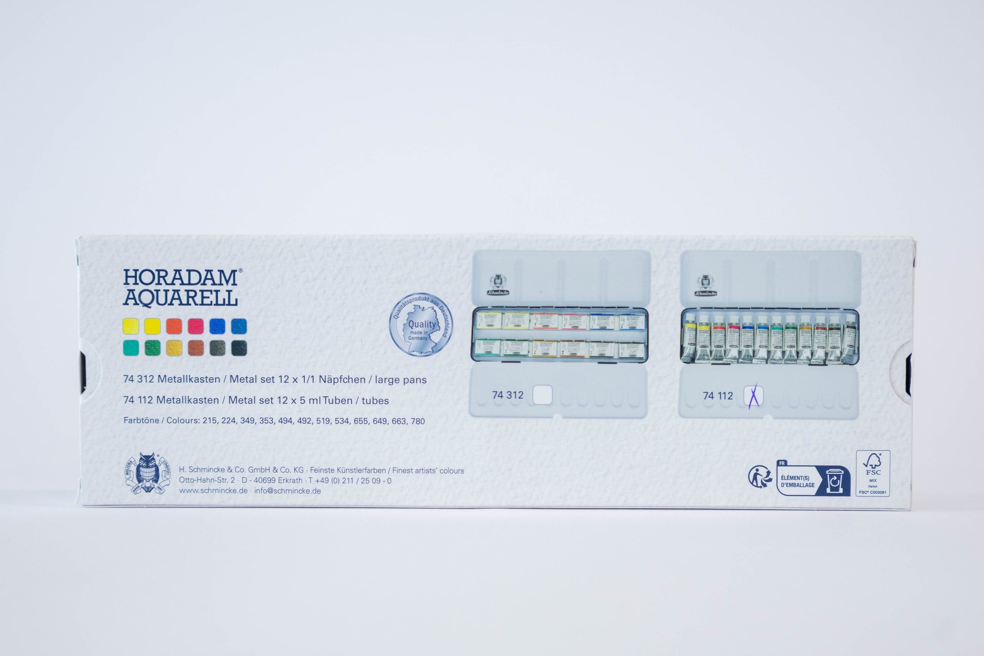 Schmincke Horadam 12 x 5ml Tubes - SOCO Store Fujairah