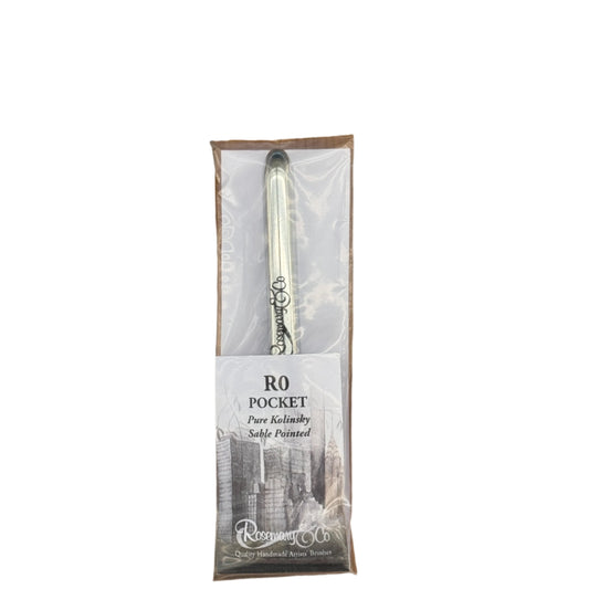 Travel Brush - R0 Pocket Pure Kolinsky Sable Pointed - Size 4 - SOCO Store Fujairah